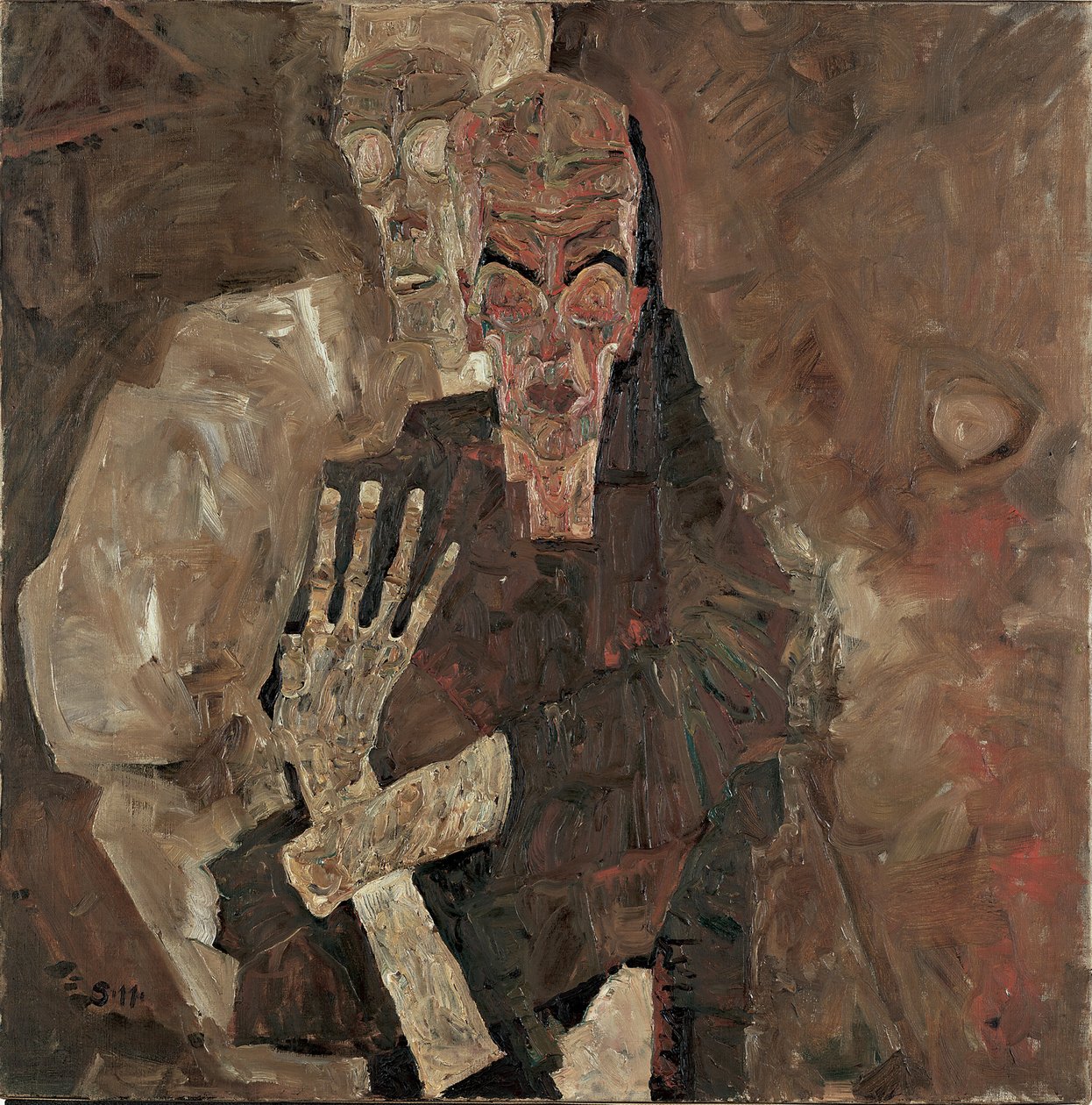 „Sebevidec“ II („Smrt a muž“) od Egon Schiele
