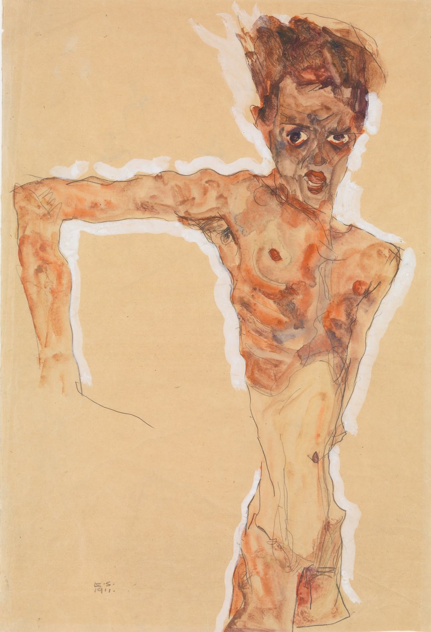 Autoportrét, 1911. od Egon Schiele