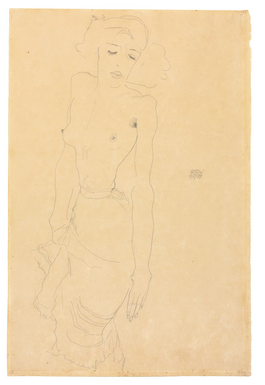 Stojící žena, 1911 od Egon Schiele