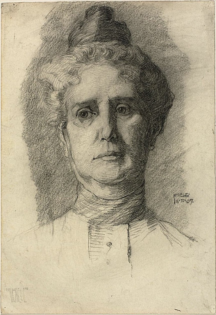 Umělcova matka od Egon Schiele