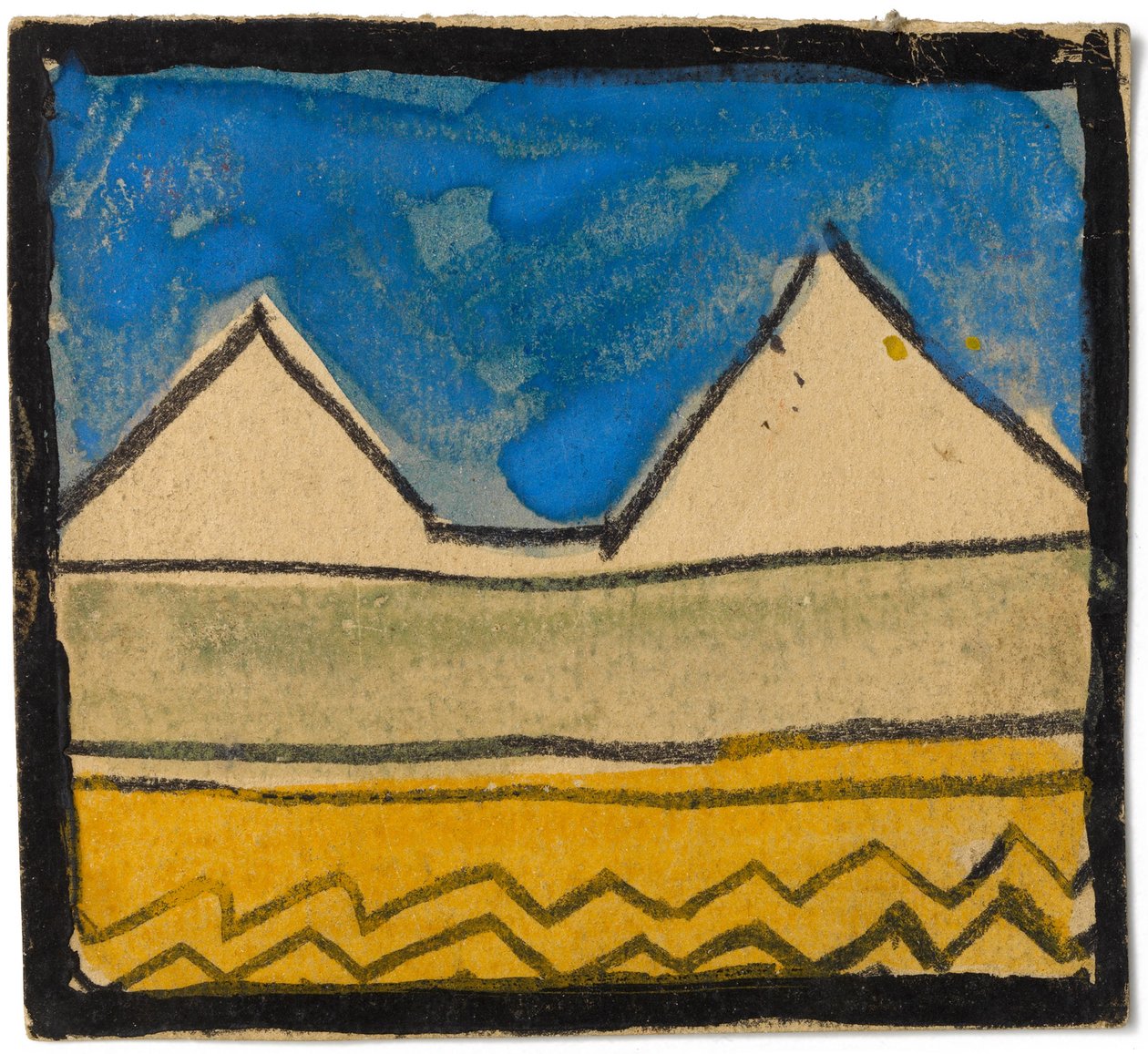 Design nástěnné dekorace, 1918 od Egon Schiele