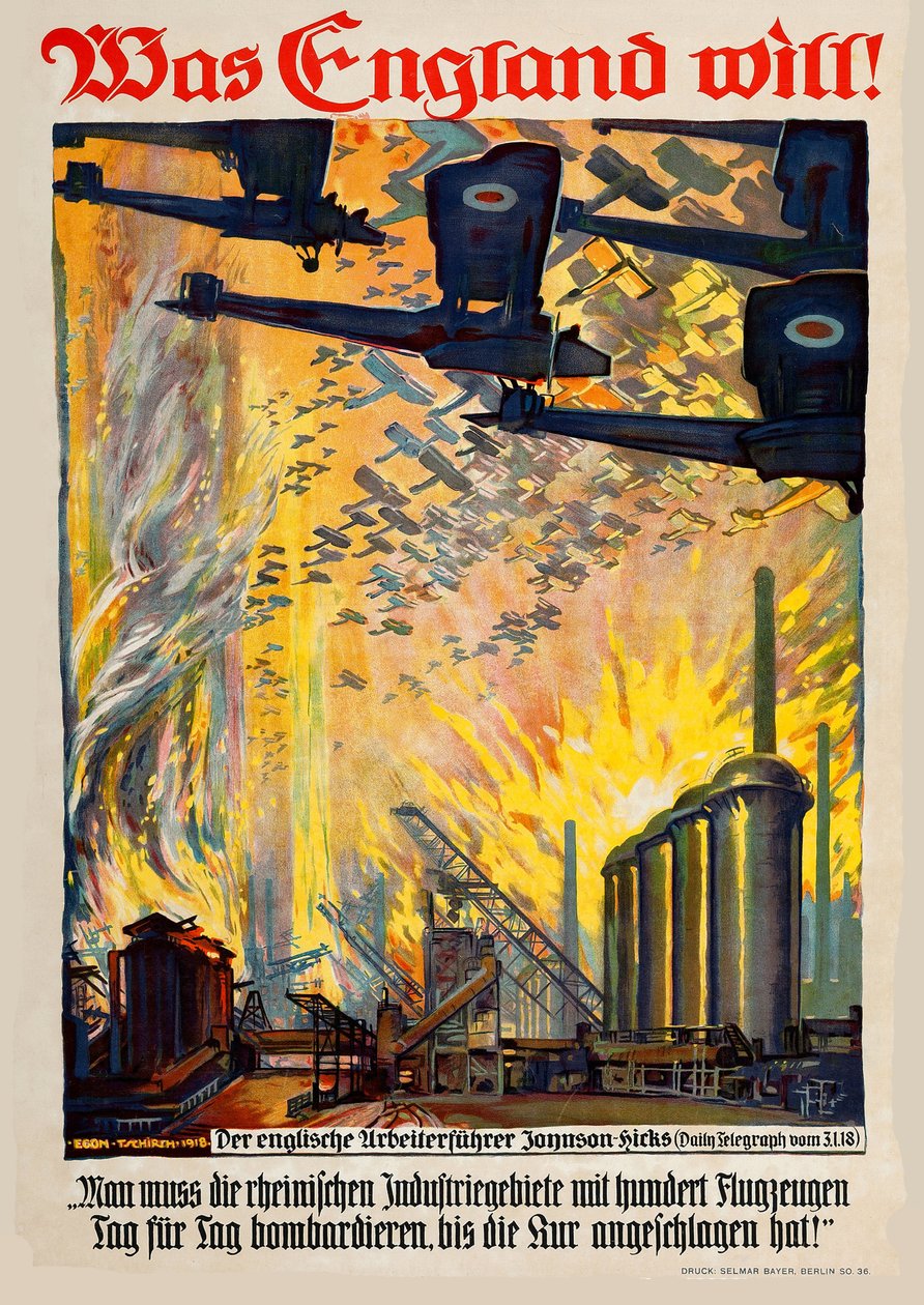 Co Anglie chce!, 1918. od Egon Tschirch