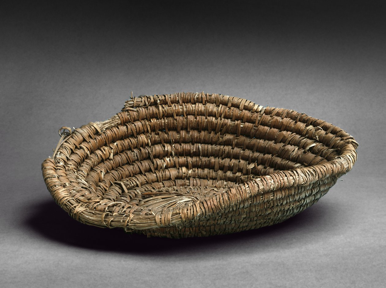 Kruhový stočený koš (hnědý nádech) od Egyptian