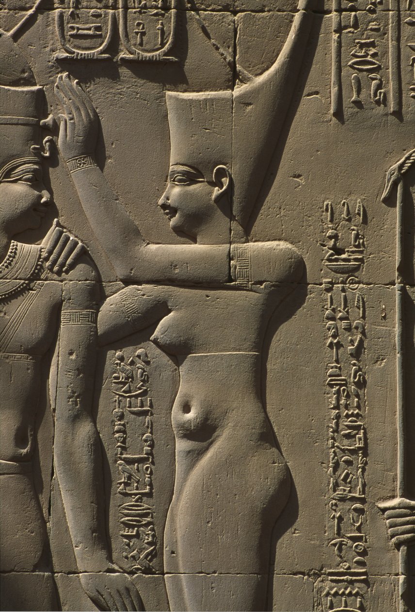 Detail reliéfního kamene od Egyptian