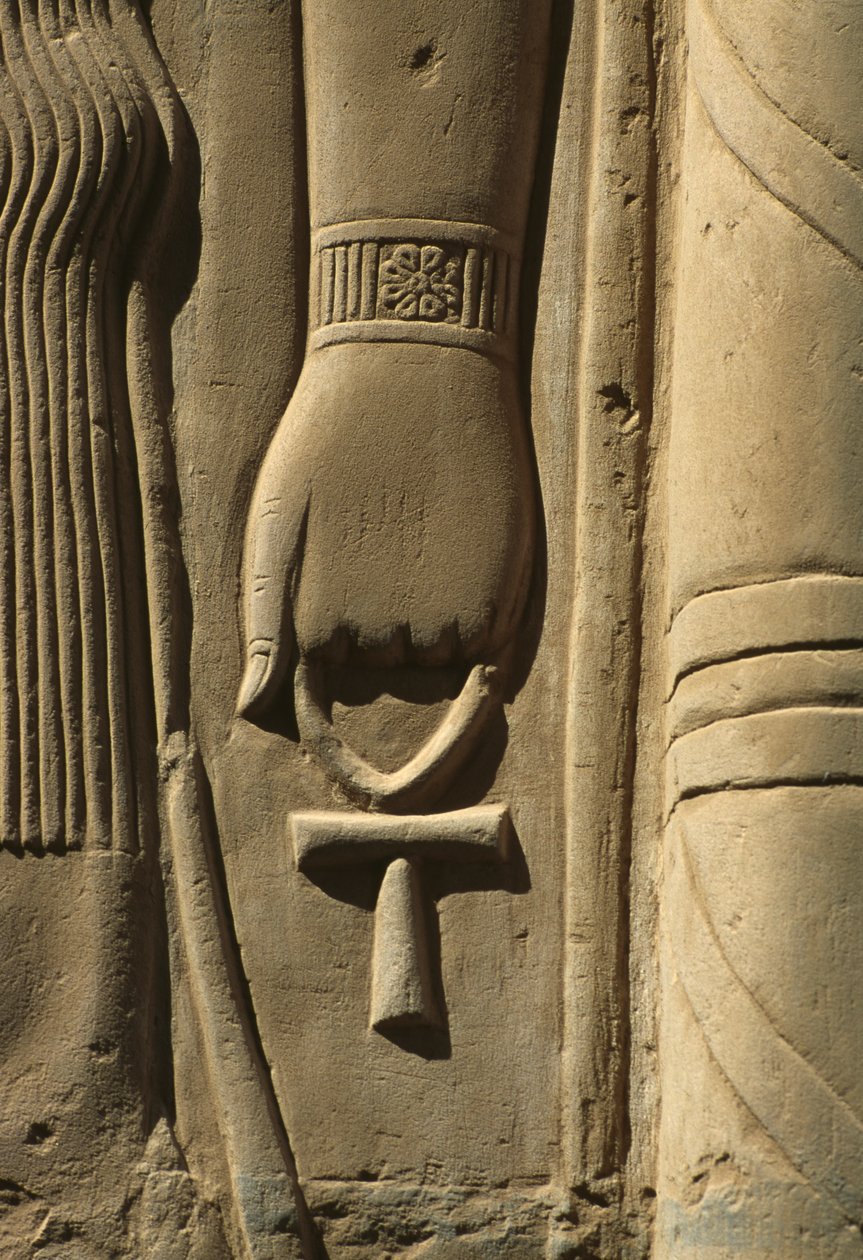 Detail reliéfního kamene od Egyptian
