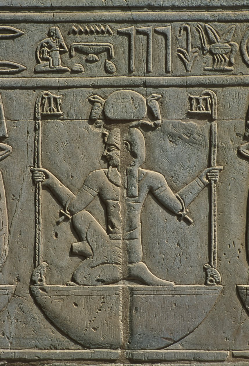 Detail reliéfního kamene od Egyptian