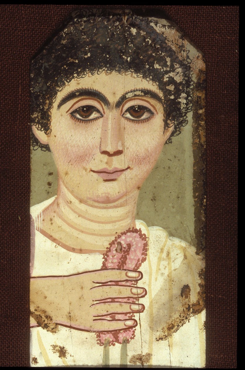 Portrét ženy (enkaustika na dřevě) od Egyptian