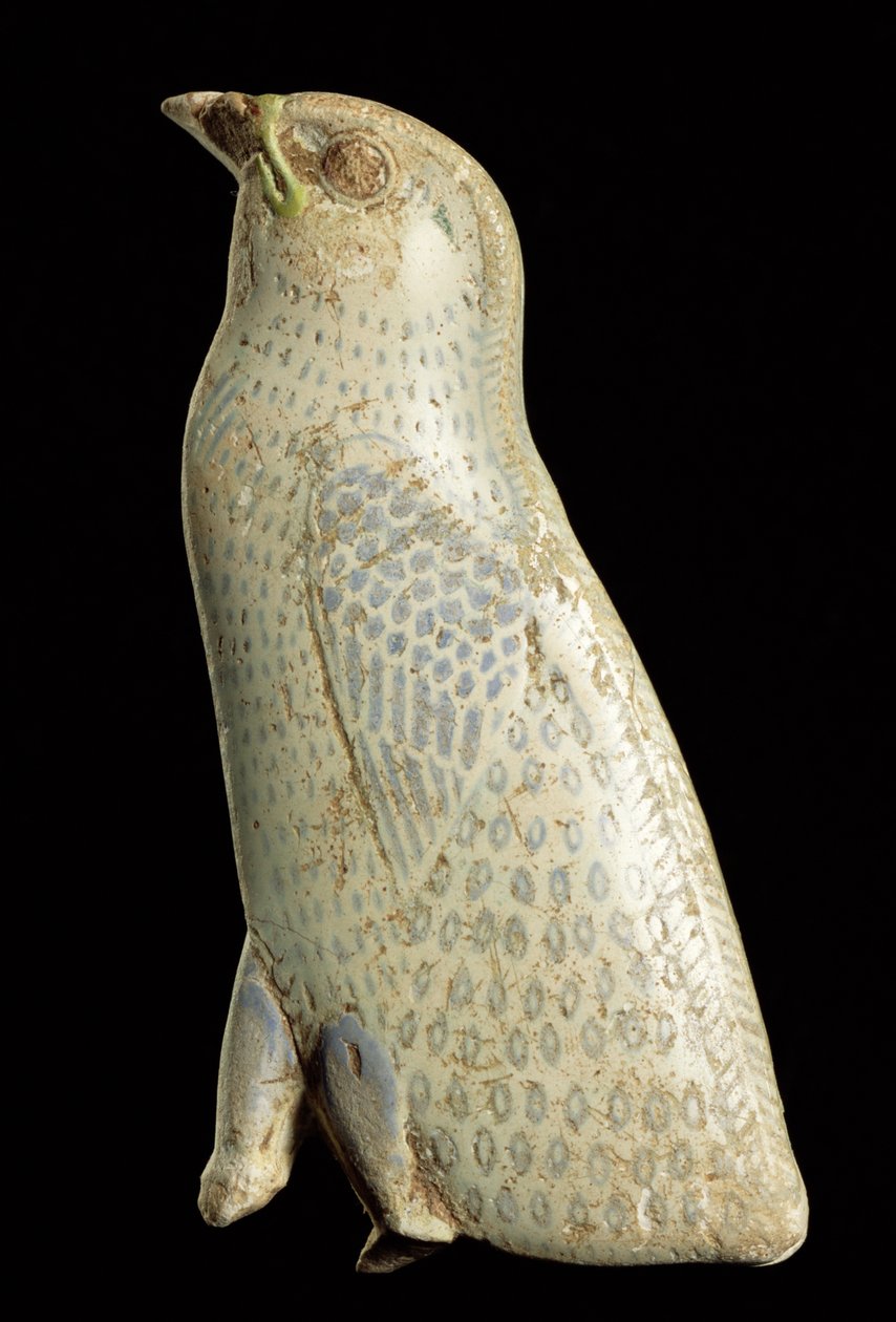 Inkrustace křepelčím kuřátkem, 30. dynastie až ptolemaiovské období (380-30 př. n. l.) (fajáns) od Egyptian