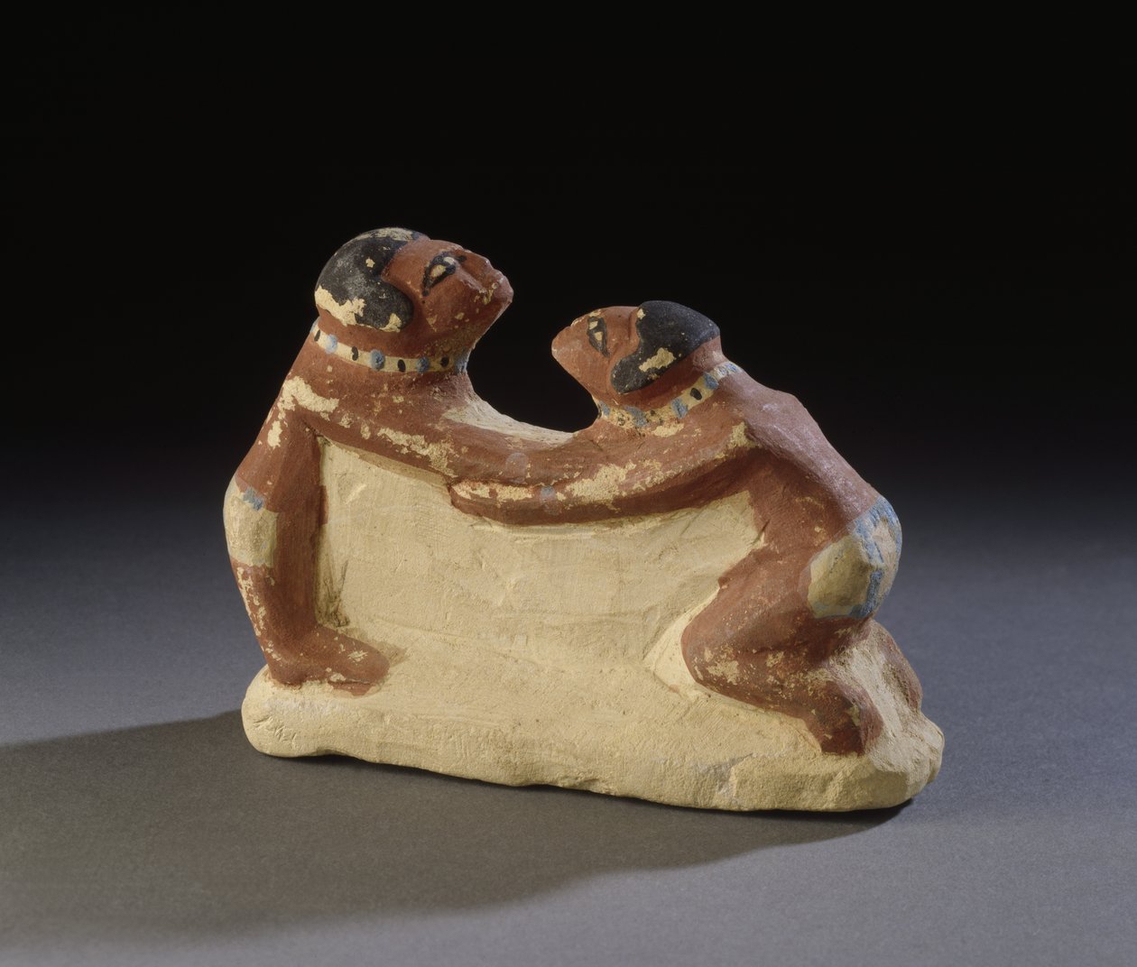 Soška zápasníků z Abydosu, Egypt, Říše středu, cca 2181-1786 př. n. l. (vápenec) od Egyptian