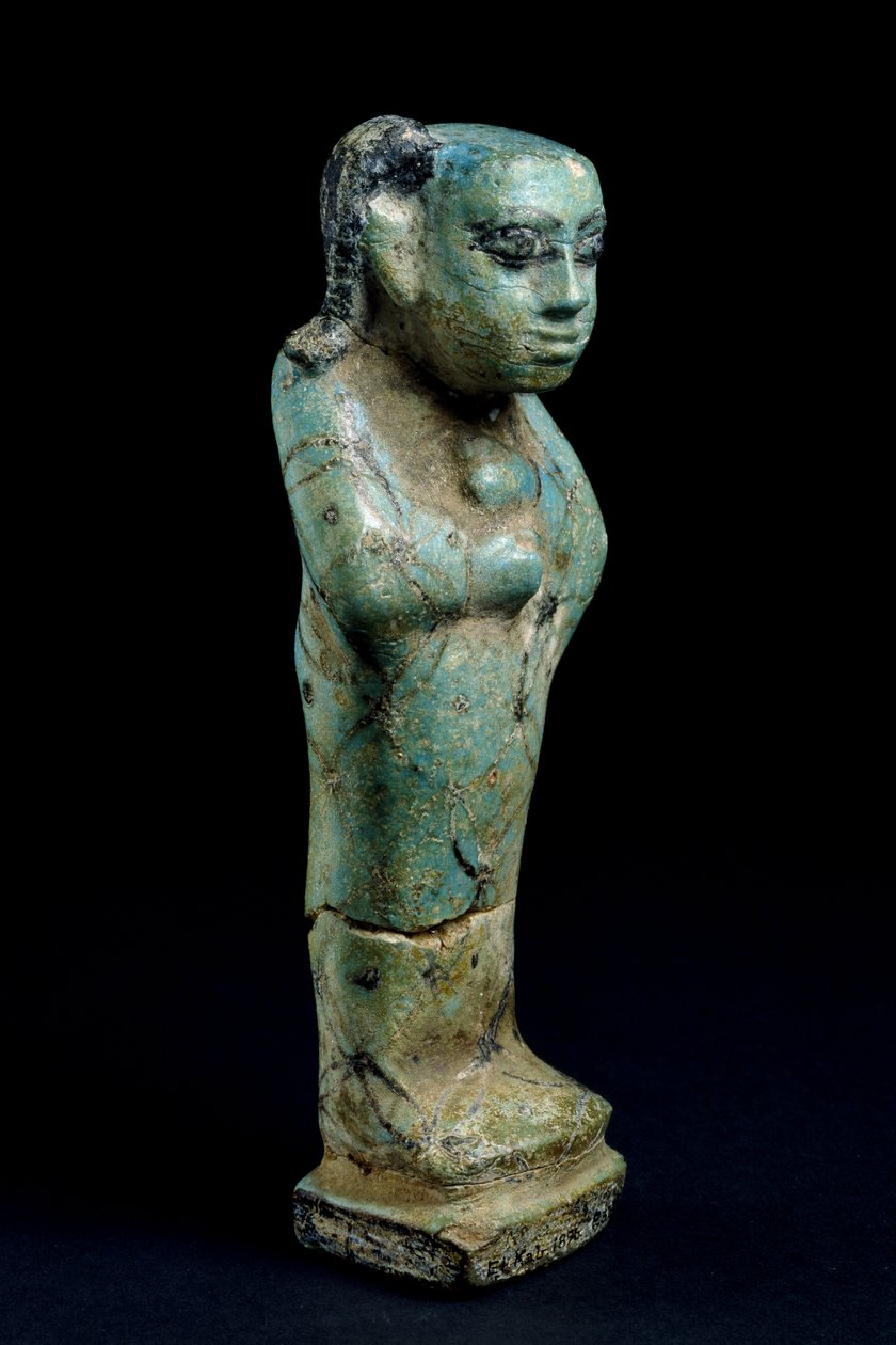 Soška dítěte v rubášové fajáns od Egyptian 12th Dynasty