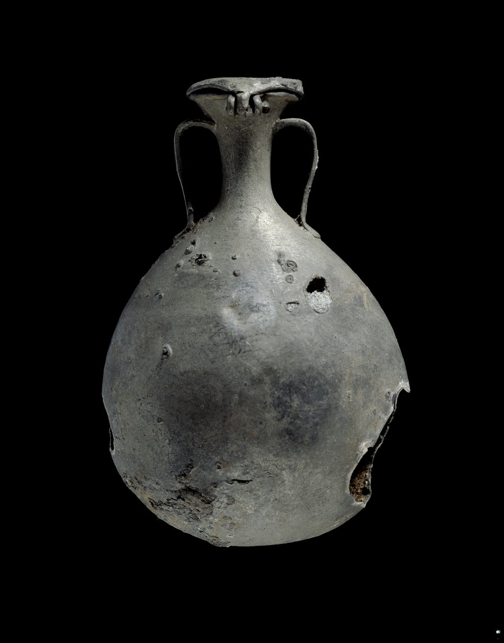 Baňka ze slitiny cínu a olova s víčkem ze slitiny cínu a olova od Egyptian 18th Dynasty
