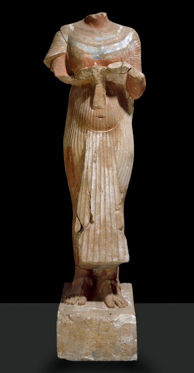 Socha Achnatona, pohled zepředu od Egyptian 18th Dynasty
