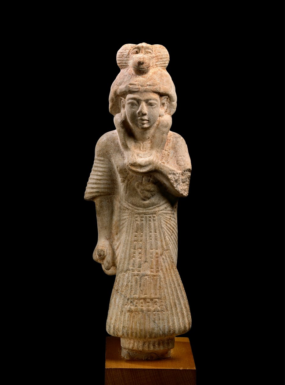 Písař a kněz Thoth nesoucí paviána, z Ashmuneinu starověký Hermopolis Nová říše, XIX. dynastie 1307-1196 př. n. l. vápenec viz také 107880 od Egyptian 19th Dynasty