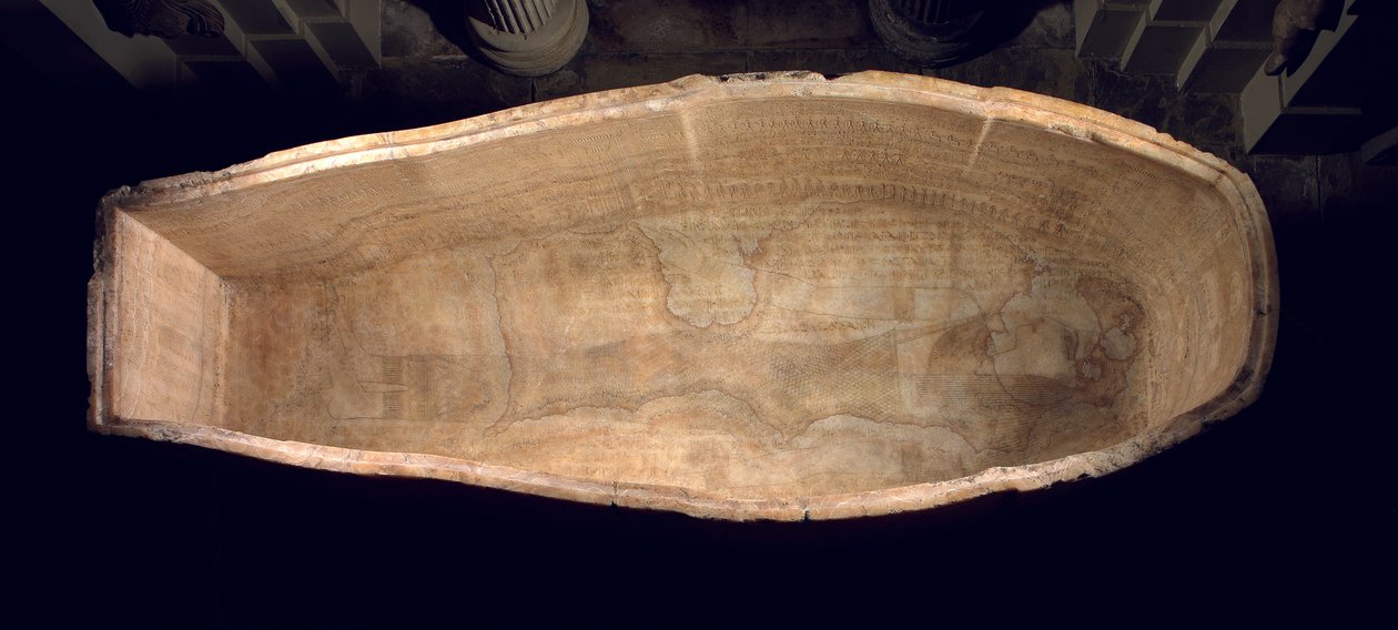 Sarkofág Seti I, kolem roku 1279 př. n. l. alabastr od Egyptian 19th Dynasty