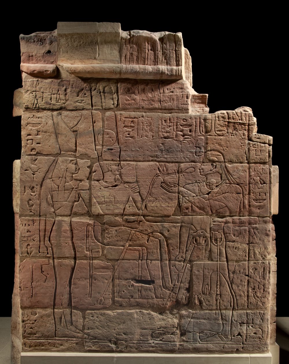 Zeď v Aspeltě, pískovec kolem roku 680 př. n. l. od Egyptian 25th Dynasty