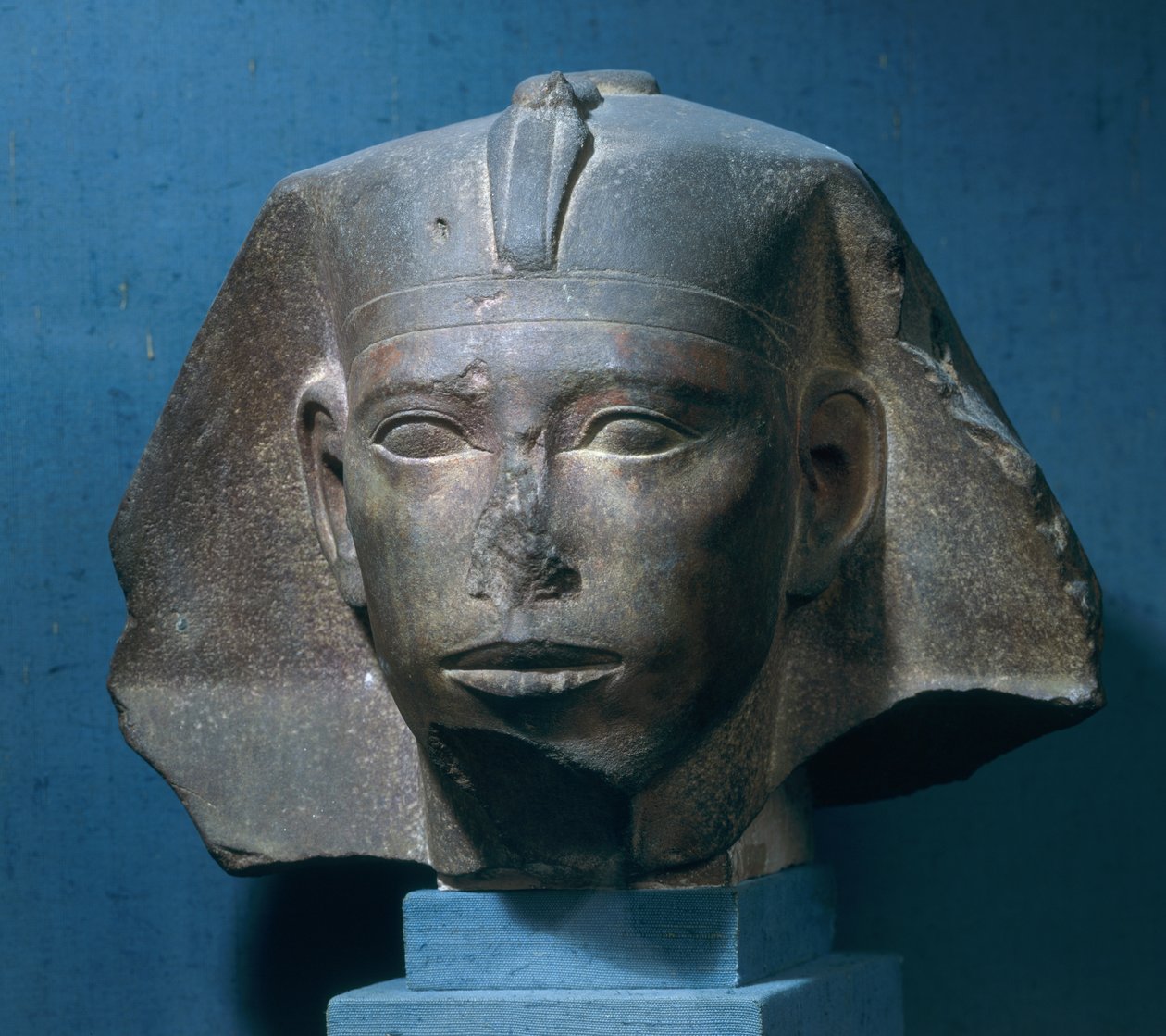Hlava krále Djedefre, z Abu Roash, Stará říše, cca 2565-2558 př. n. l. (křemenec) (viz také 107943) od Egyptian 4th Dynasty
