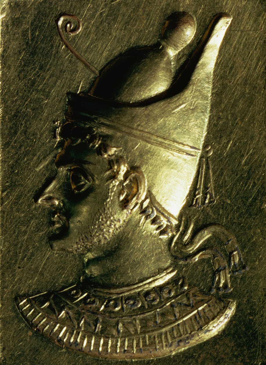 Prsten zobrazující Ptolemaia VI. Pilometor (asi 186–145 př. n. l.) (zlato) od Egyptian Ptolemaic Period