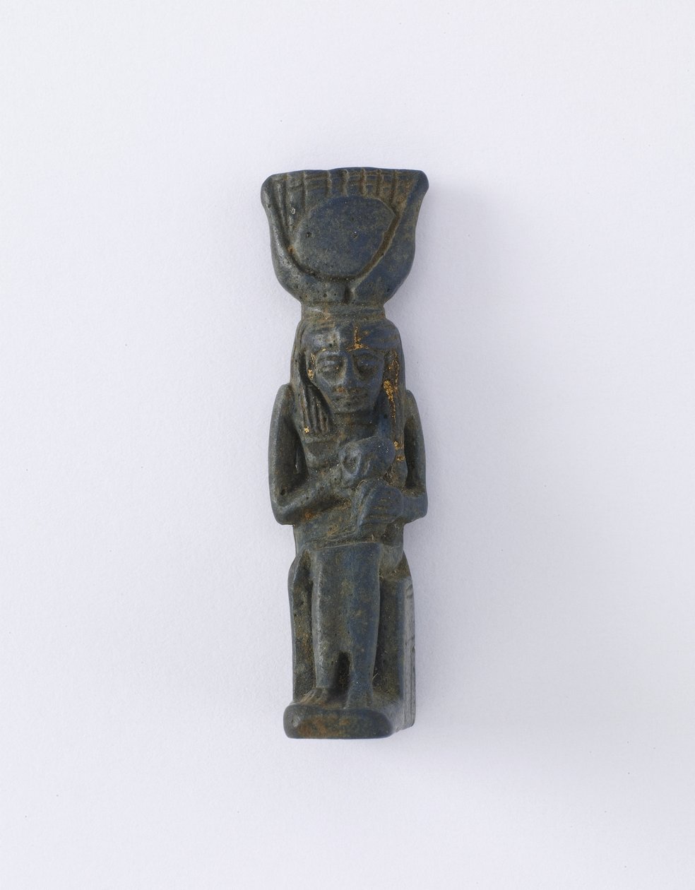Postava Isis a Hora, možná Ptolemaiovské období, 305-30 př.nl (fajáns) od Egyptian