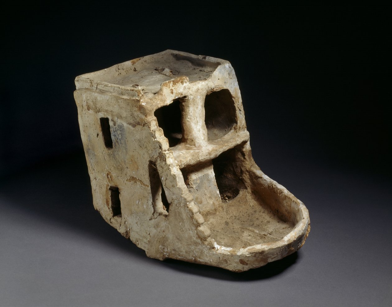 Model zádušního domu, 9.-12. dynastie (pálená hlína) od Egyptian