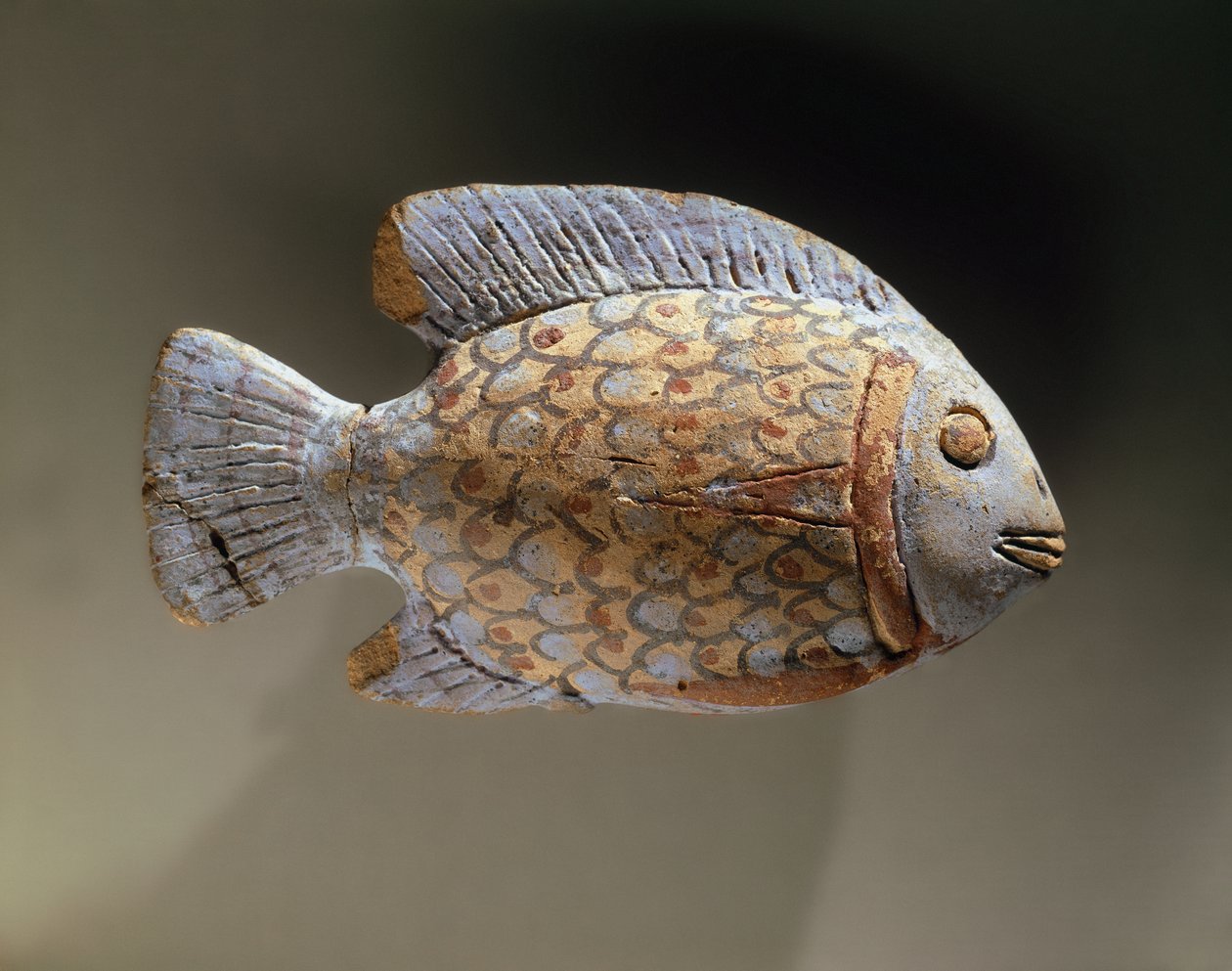 Malované hrnčířské ryby, z Egypta (keramika) od Egyptian