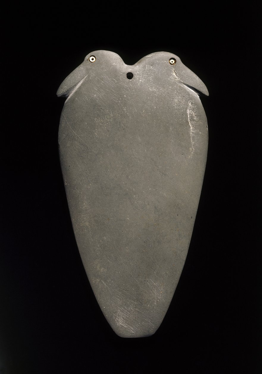 Paleta se dvěma ptáky, pozdní období Naqada II až rané období Naqada III (3500-3050 př.nl) z Edfu, provincie Asuán (břidlice) od Egyptian