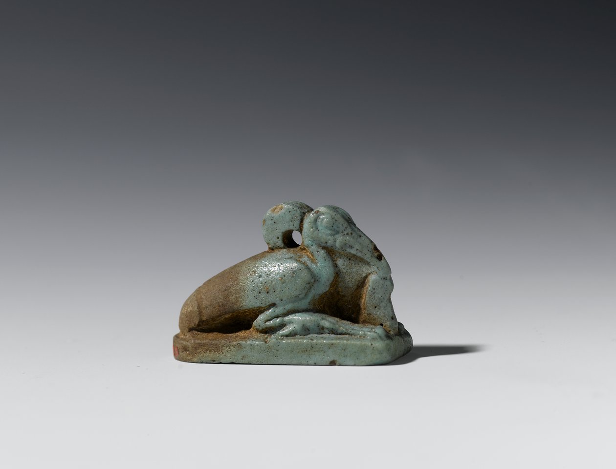 Malá postava ibise, pozdní období až Ptolemaiovské období, 664-30 př.nl (fajáns) od Egyptian