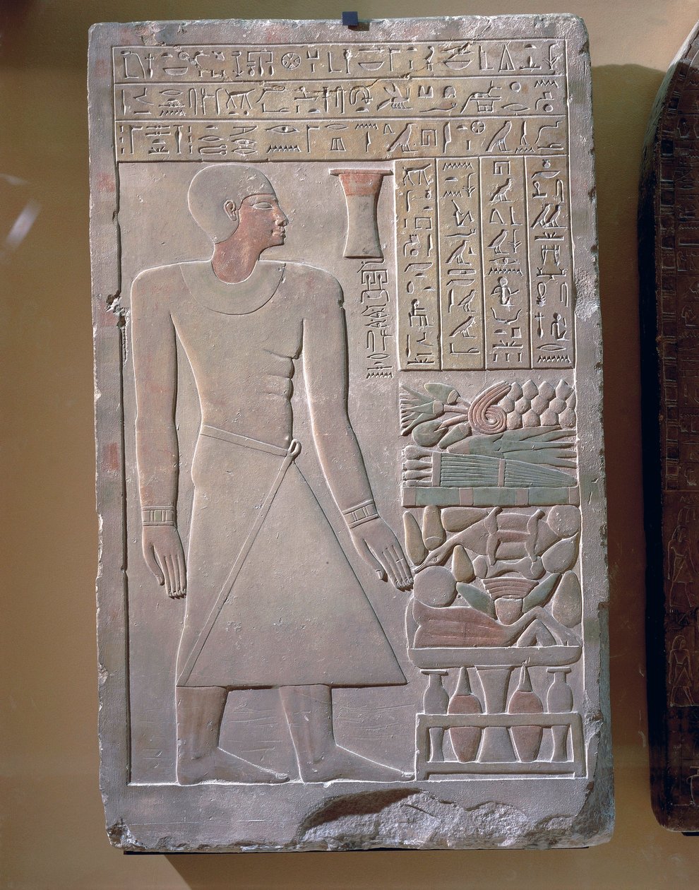 Stele ze Senusretu, hlavní intendant pokladník od Egyptian 12th Dynasty