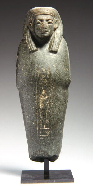 Postava Ushabti pro kněze Ra-s-hetep-iba, Říše středu, kolem roku 1950 př. n. l. (greywacke) od Egyptian 12th Dynasty