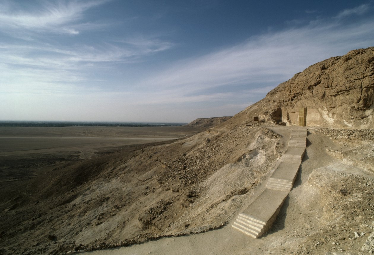 Achnatonova královská nekropole, Tell el-Amarna, Egypt, Egyptská civilizace, Nová říše, Dynastie XVIII (foto) od Egyptian 18th Dynasty
