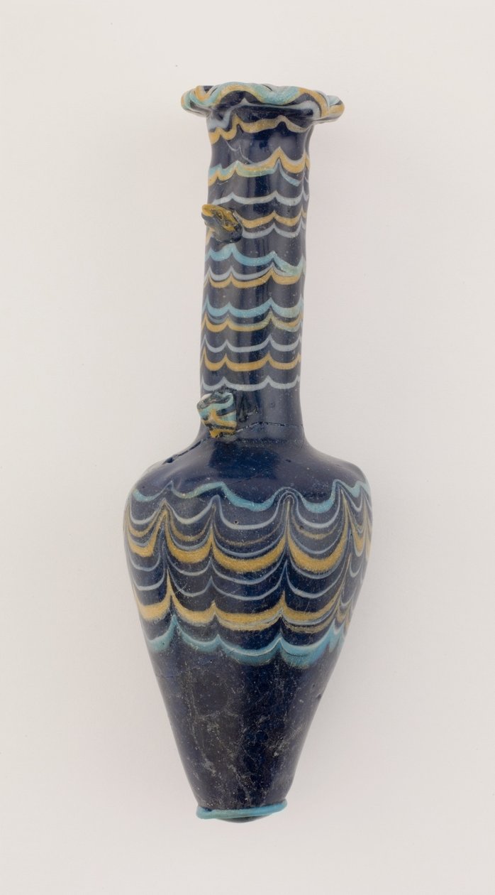 Láhev, Nová říše, cca 1425-1362 př. n. l. (sklo) od Egyptian 18th Dynasty