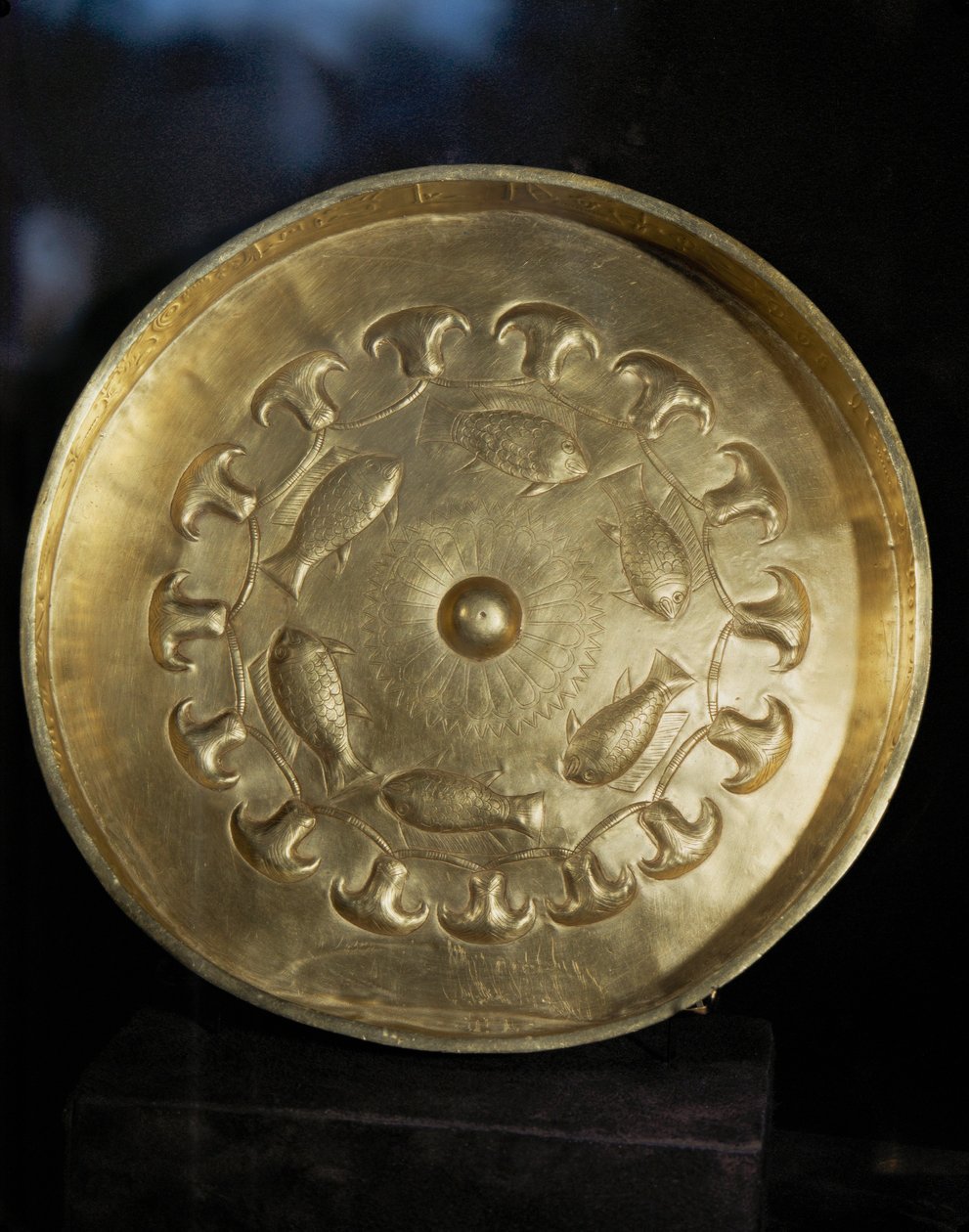 Zlatý štítek. Dar faraona Tuthmosise III. svému generálovi Djehoutymu. 18. dynastie, Nová říše, Egypt. N 713 ... od Egyptian 18th Dynasty