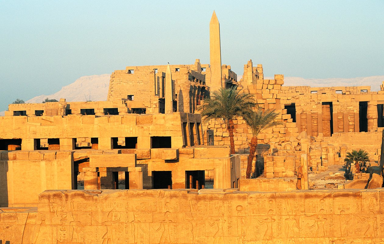 Velký Amonův chrám, východní sektor, chrámový komplex Karnak, Luxor, Théby (Seznam světového dědictví UNESCO) od Egyptian 18th Dynasty