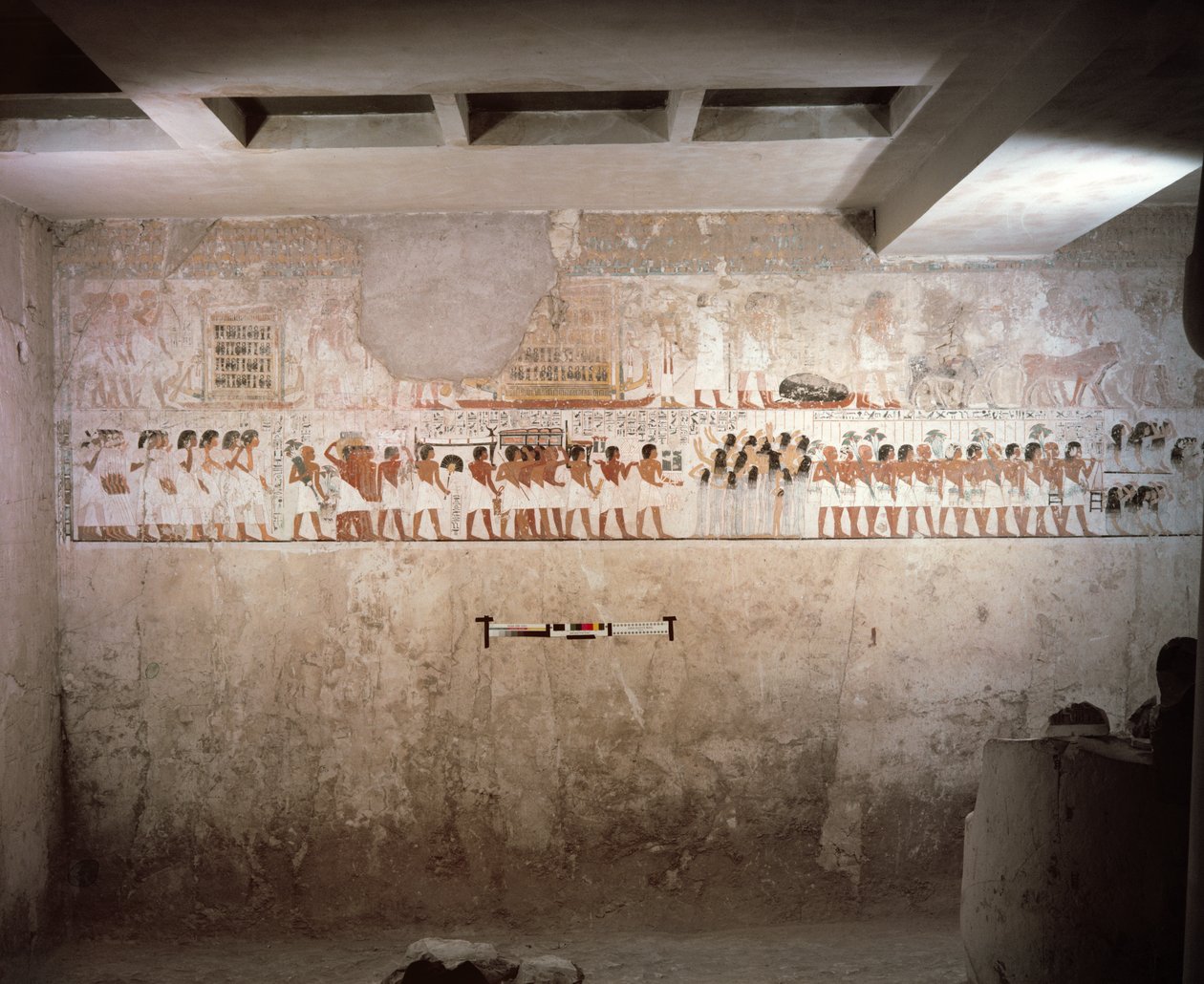 Interiér hrobky Ramose, Nová říše, cca 1360 př. n. l. (nástěnná malba) od Egyptian 18th Dynasty