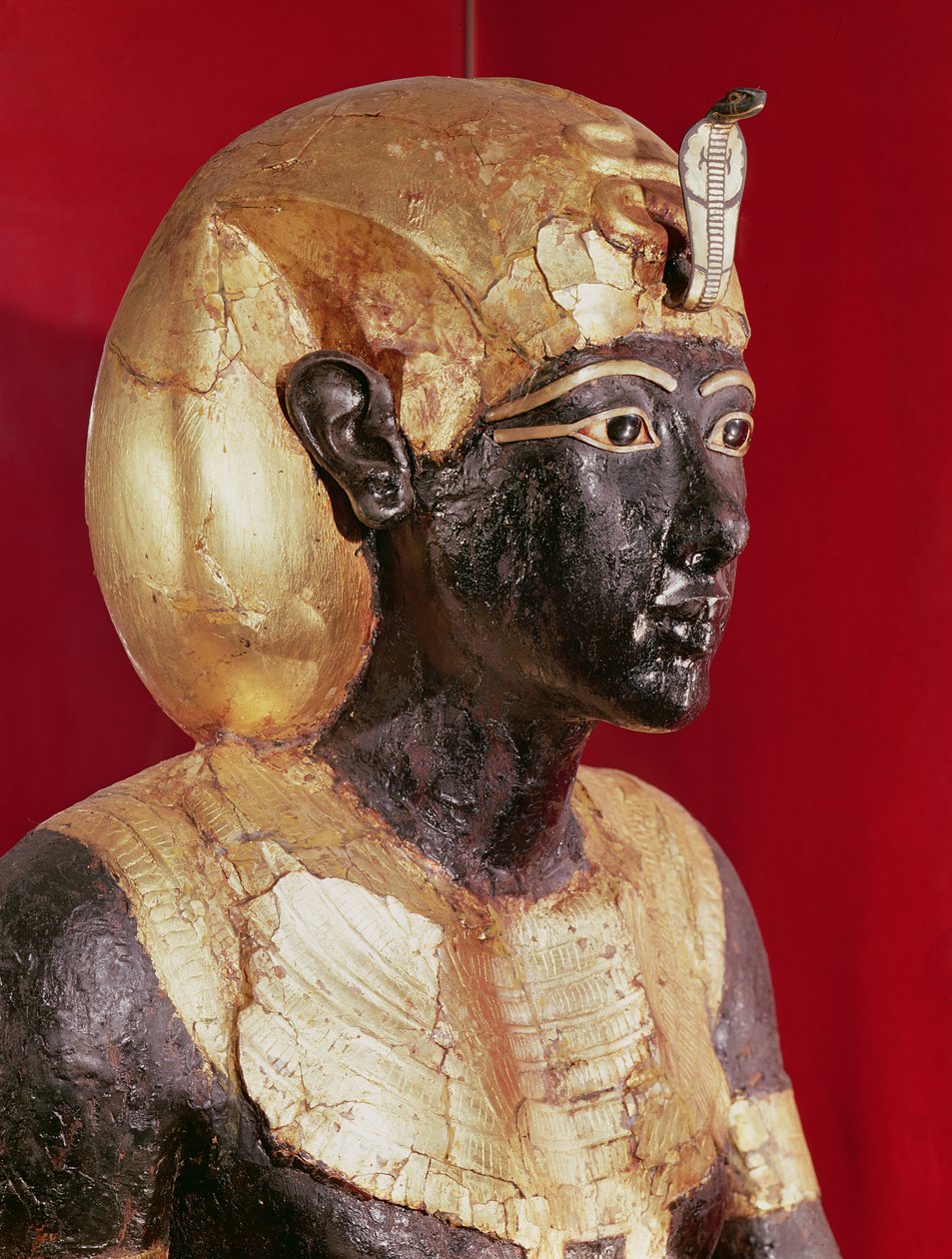 Socha Tutanchamona v životní velikosti z hrobky Tutanchamona od Egyptian 18th Dynasty