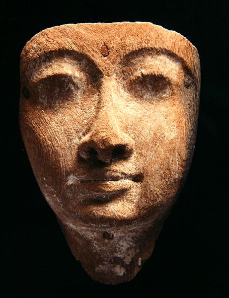 Maska, Nová říše (dřevo) od Egyptian 18th Dynasty