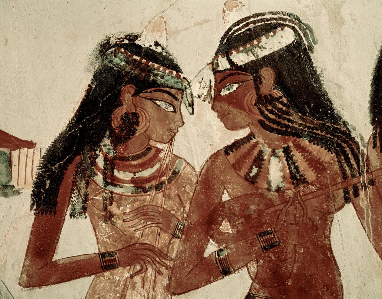 Hudebníci na hostině (nástěnná malba) od Egyptian 18th Dynasty