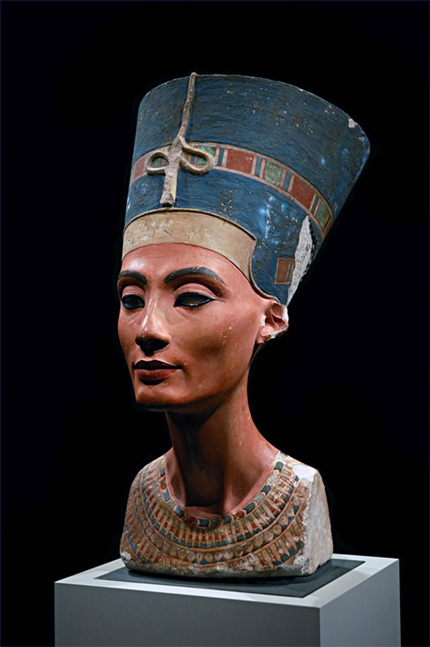 Nefertiti (14. století př. n. l.) královna-choť faraona Achnatona (vápenec) od Egyptian 18th Dynasty