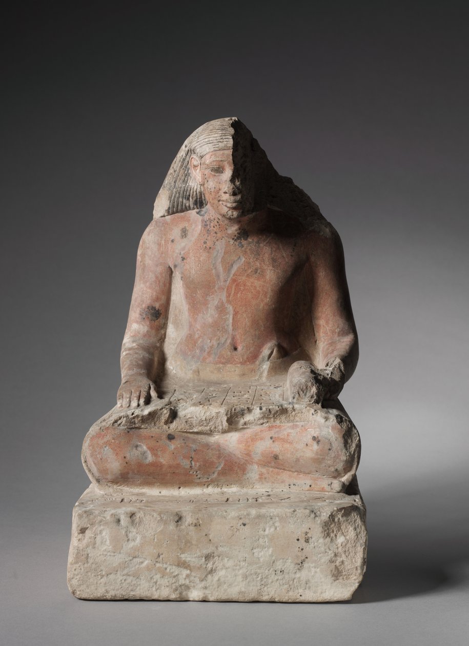 Sedící písař z Medthu, kolem 1479-1425 př.nl od Egyptian 18th Dynasty