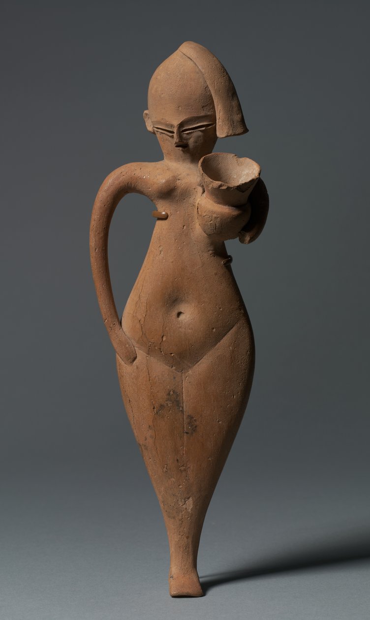 Soška sloužící dívky, asi 1323-1186 před naším letopočtem od Egyptian 18th Dynasty