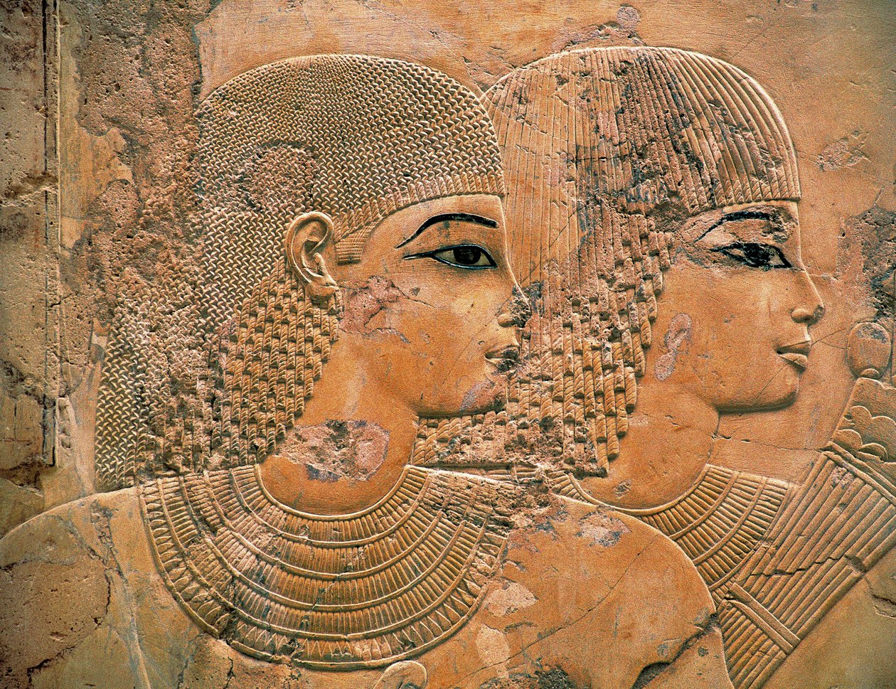 Hosté na smuteční hostině Ramose od Egyptian 18th Dynasty