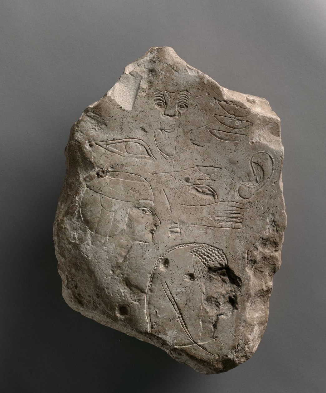 Zkušební dílo zpracované na obou stranách, c.1391-1353 př.nl od Egyptian 18th Dynasty