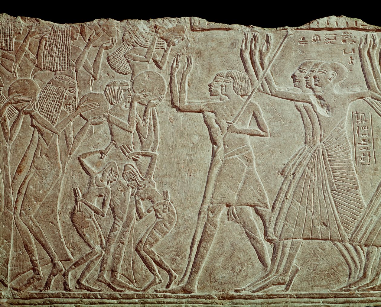 Rozloučení se zesnulým (nízká úleva od Egyptian 19th Dynasty