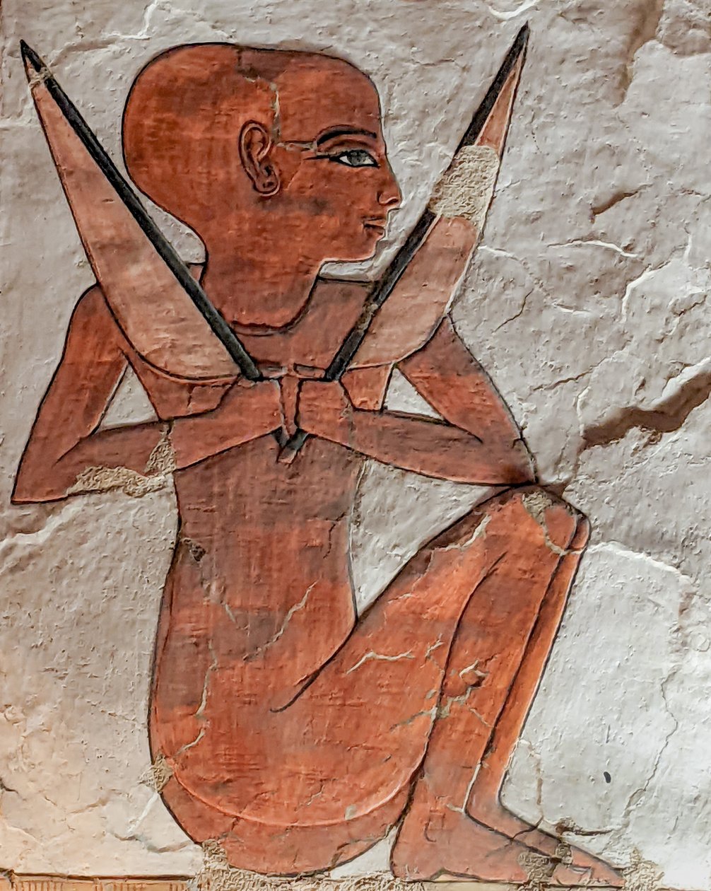 Božstvo Naos, z hrobky Nefertari, Nová říše (nástěnné malby (nástěnné malby) od Egyptian 19th Dynasty