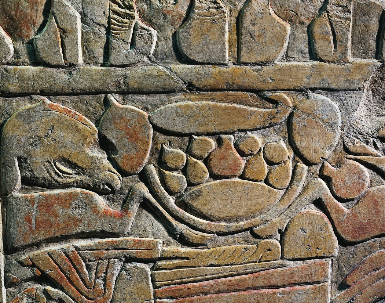 Reliéf zobrazující obětiny pro božstva z Abydosu od Egyptian 19th Dynasty