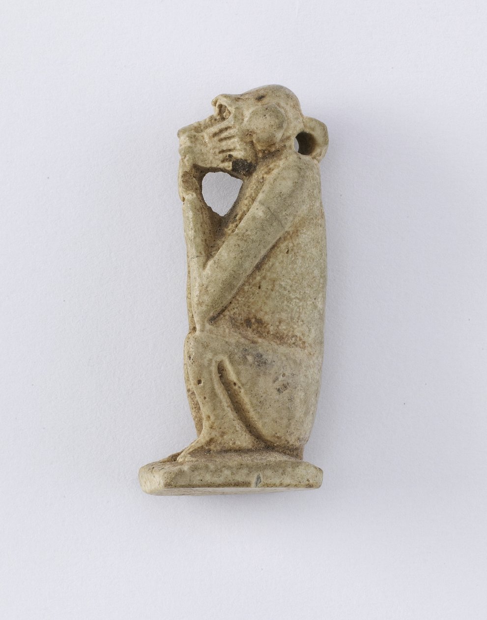 Sedící opice, Nová říše, cca 1292-1190 př.nl (hlína) od Egyptian 19th Dynasty