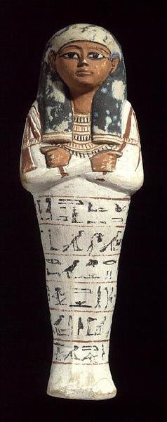 Šabti ze Sennedjemu, pracovník nekropole v Deir el-Medině, Théby, Nová říše, asi 1294-1279 př. n. l. (vápenec s pigmentem) od Egyptian 19th Dynasty