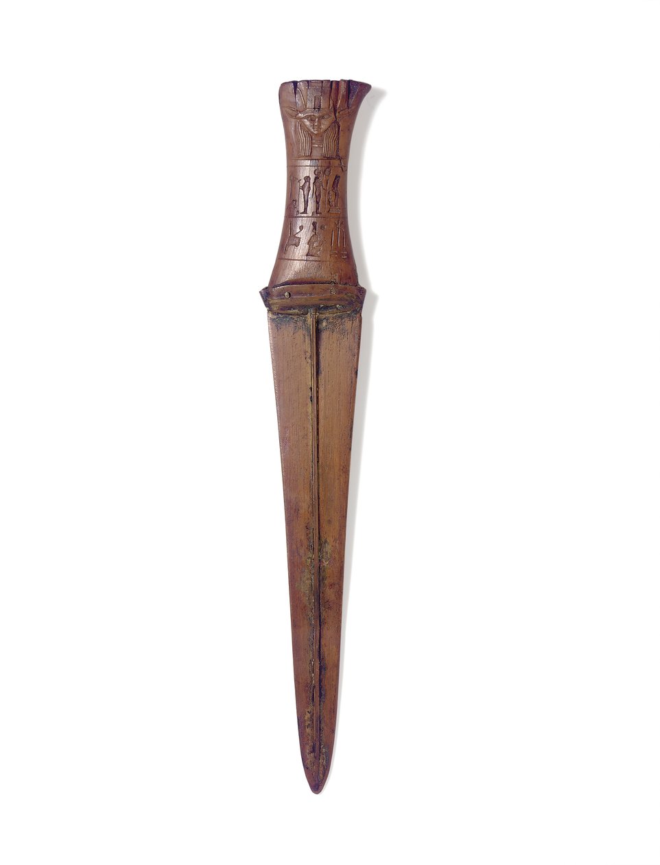 Dýka, Nová říše, cca 1156-51 př. n. l. (dřevo a bronz) od Egyptian 20th Dynasty