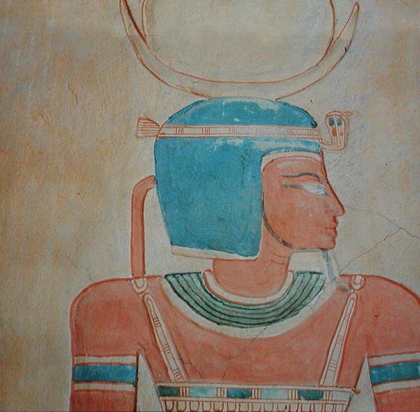 Bůh Shepes, z hrobky prince Khaemwaseta II., syna Ramesse III. (asi 1187-1156 př. n. l.) Nová říše (malovaný vápenec) od Egyptian 20th Dynasty
