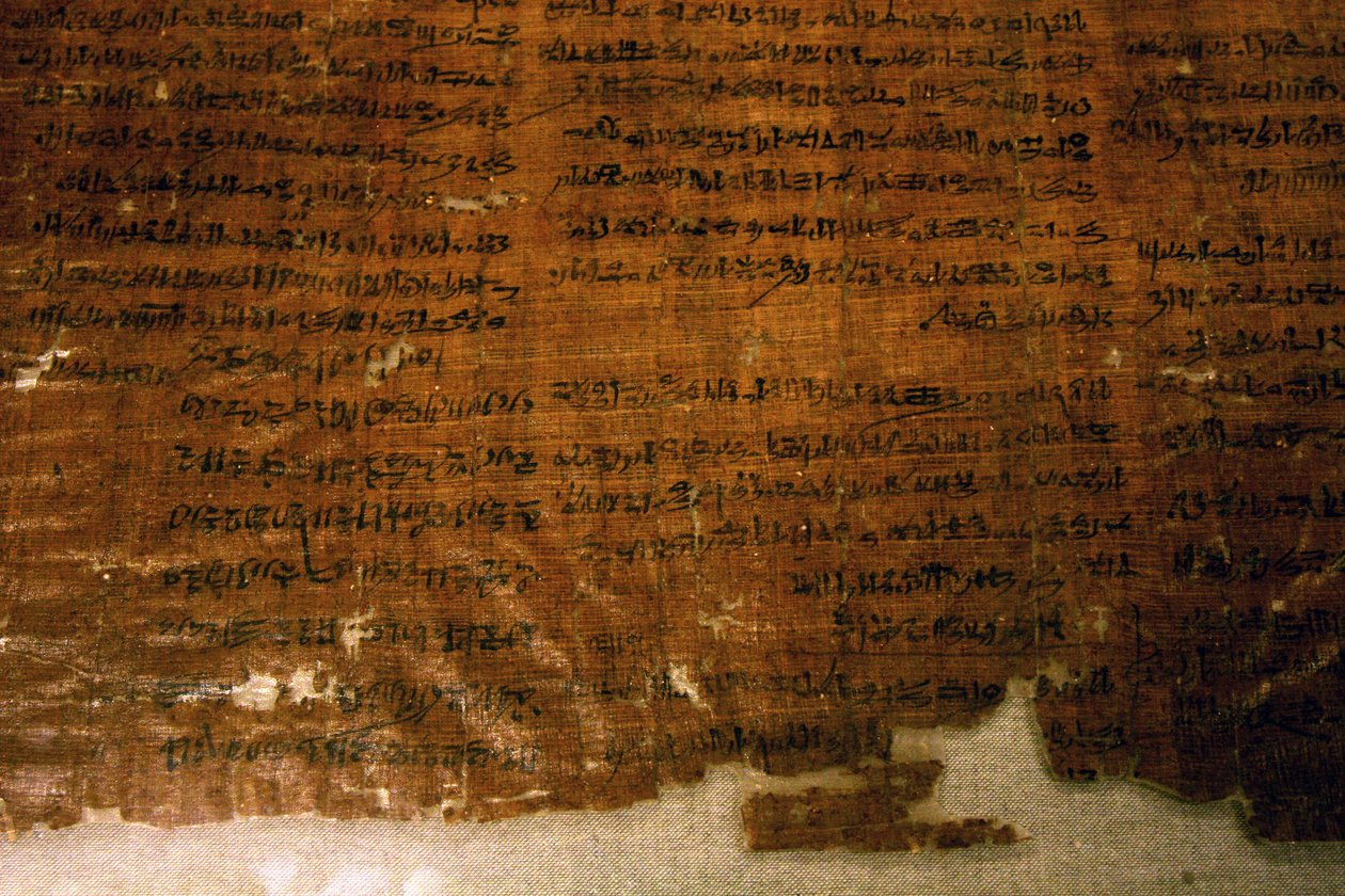 Papyrus stávek: administrativní dokument, kde k stávkám došlo za vlády Ramsese III. (1186-1070 př. n. l.) v Deir el Medina jsou zaznamenány. Zaměstnanci města přerušili práci, když nedostali příděly potravin. Egyptská múza od Egyptian 20th Dynasty