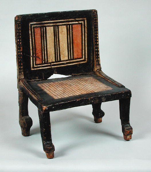 Votivní židle, z Théb, Nová říše (dřevo) od Egyptian 20th Dynasty